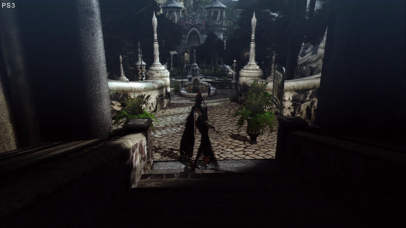 Illustration for article titled Let's Compare XBL And PSN Bayonetta Demo Screens
